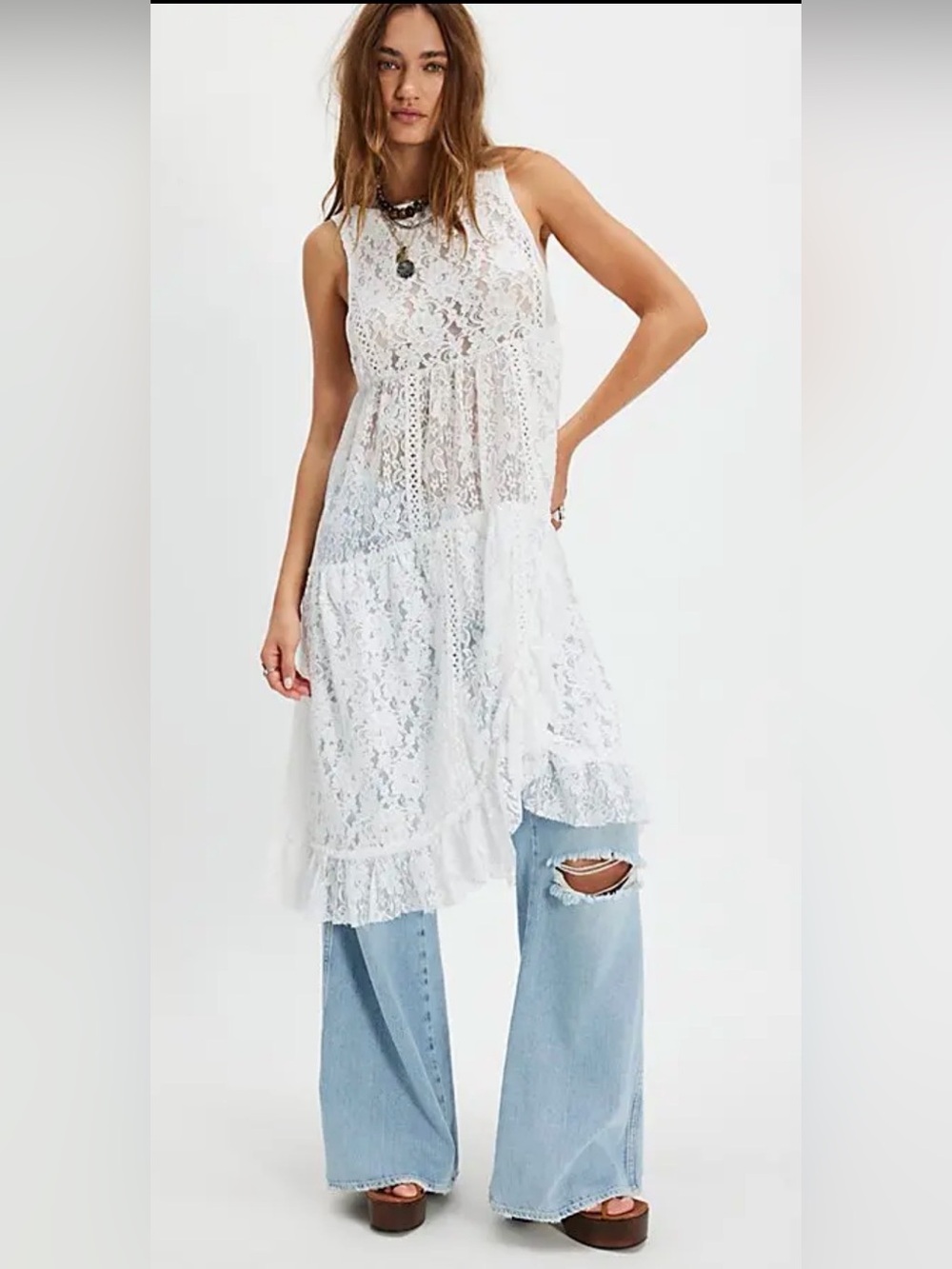NWT Free People Felicia Maxi Top